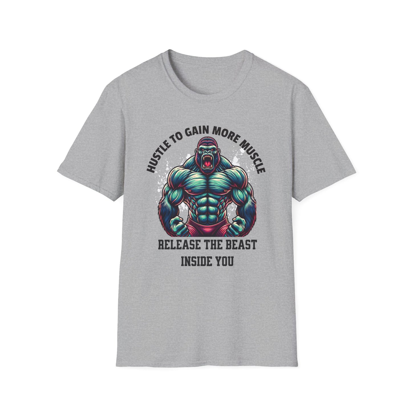 Muscle Hustle Unisex - Fitness Motivation T-Shirt