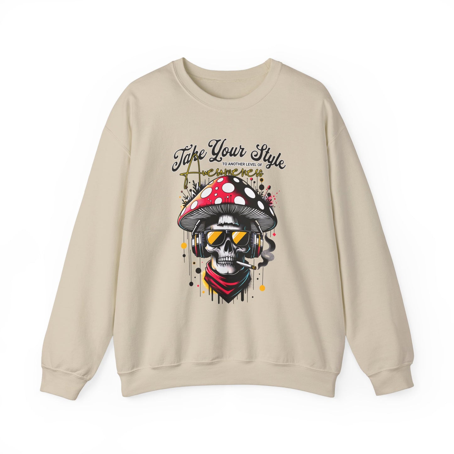 Graffiti Skull Crewneck Sweatshirt