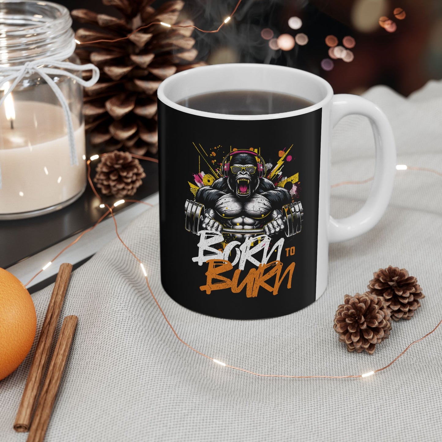 Gorilla Fitness Ceramic Mug, 11oz