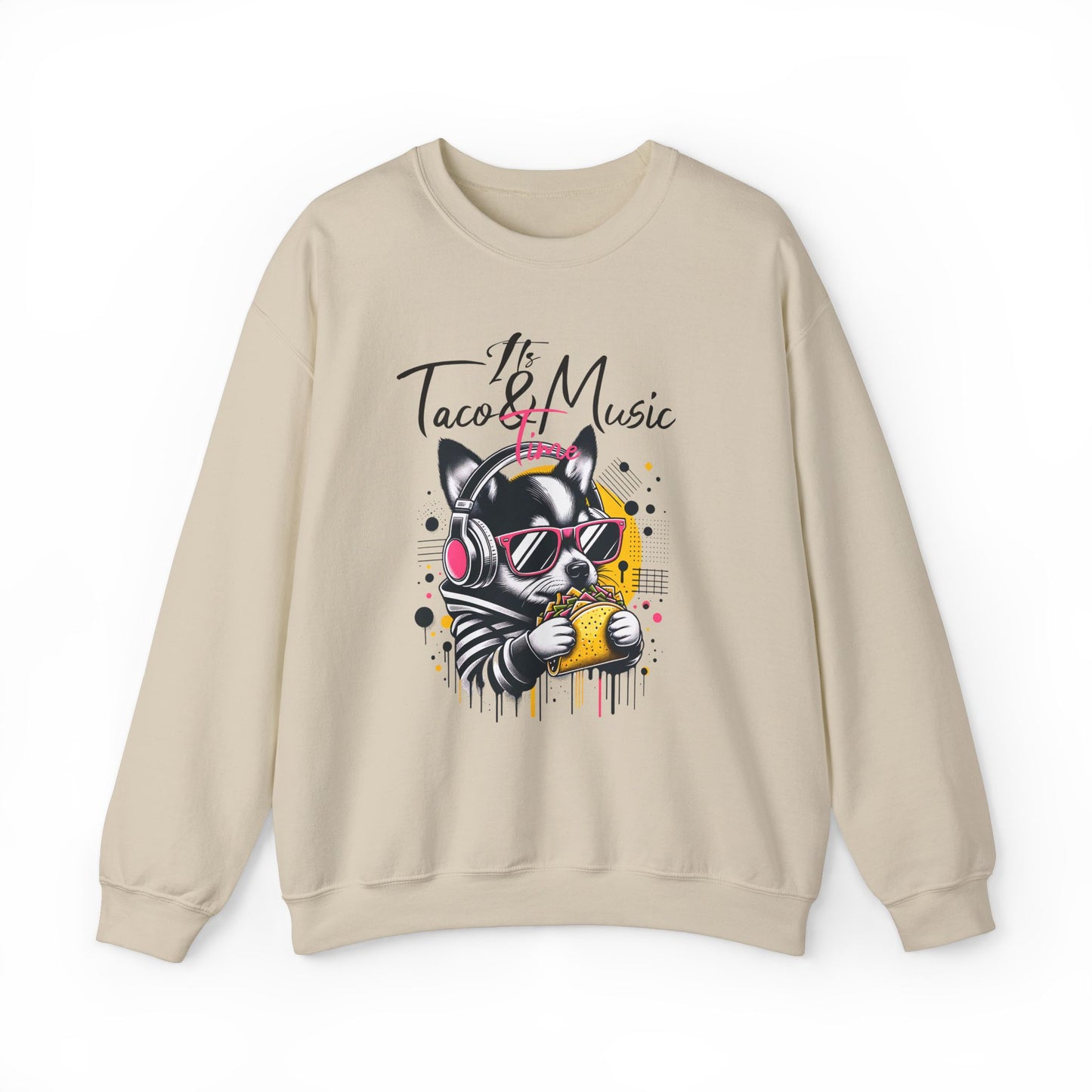Taco Music Time Crewneck Sweatshirt