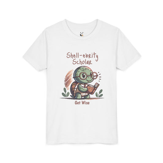 Turtle Youth Tee - Smart Turtle Reading Book