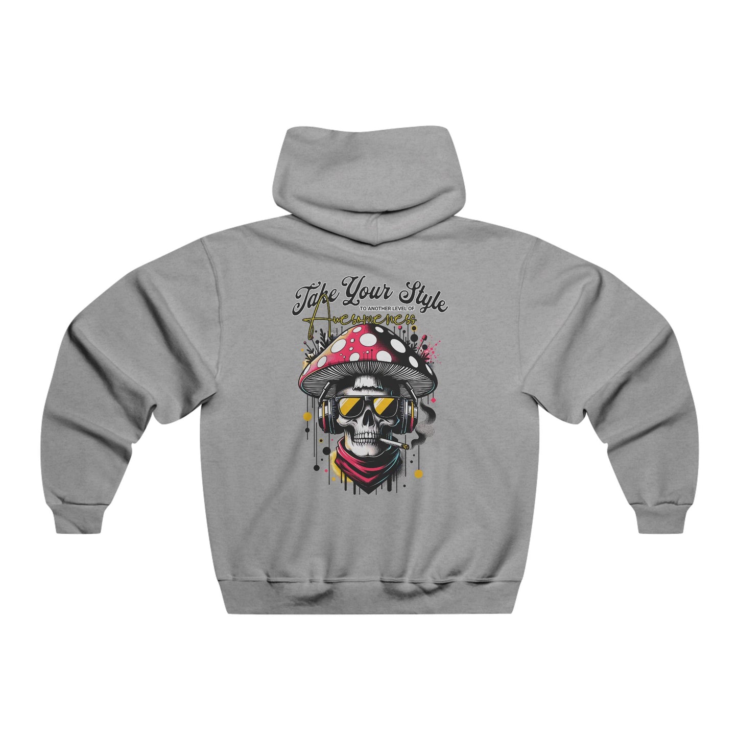 Hooded Sweatshirt Graffiti Style Hoodie