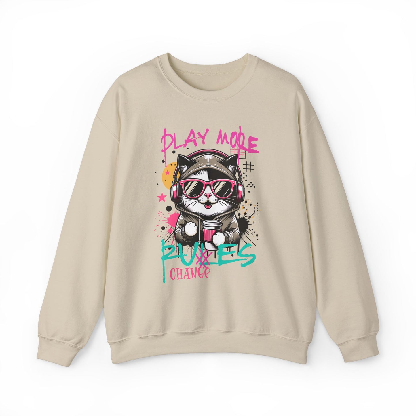 Cute Graffiti Cat Sweatshirt