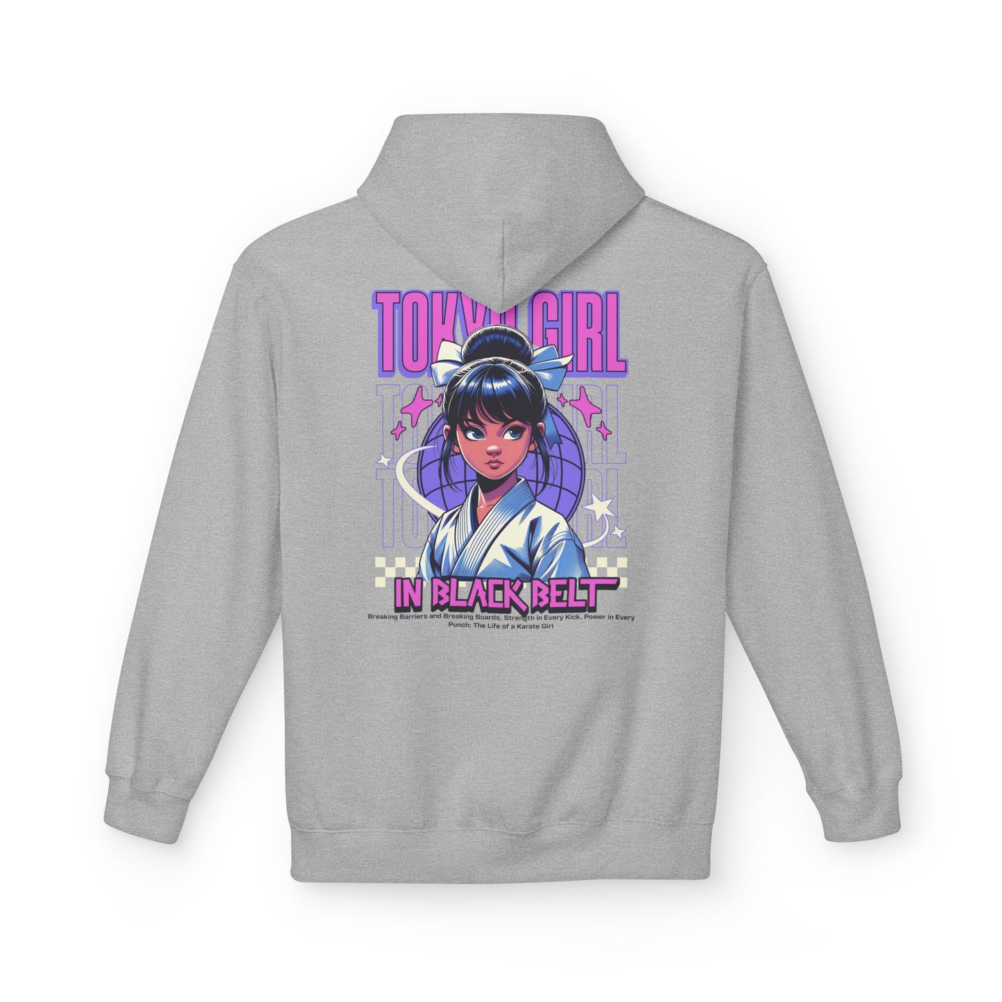 Hoodie Tokyo Girl in Black Belt