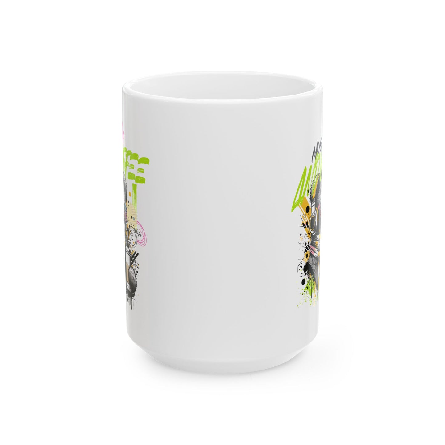 Music and Coffee Ceramic Mug