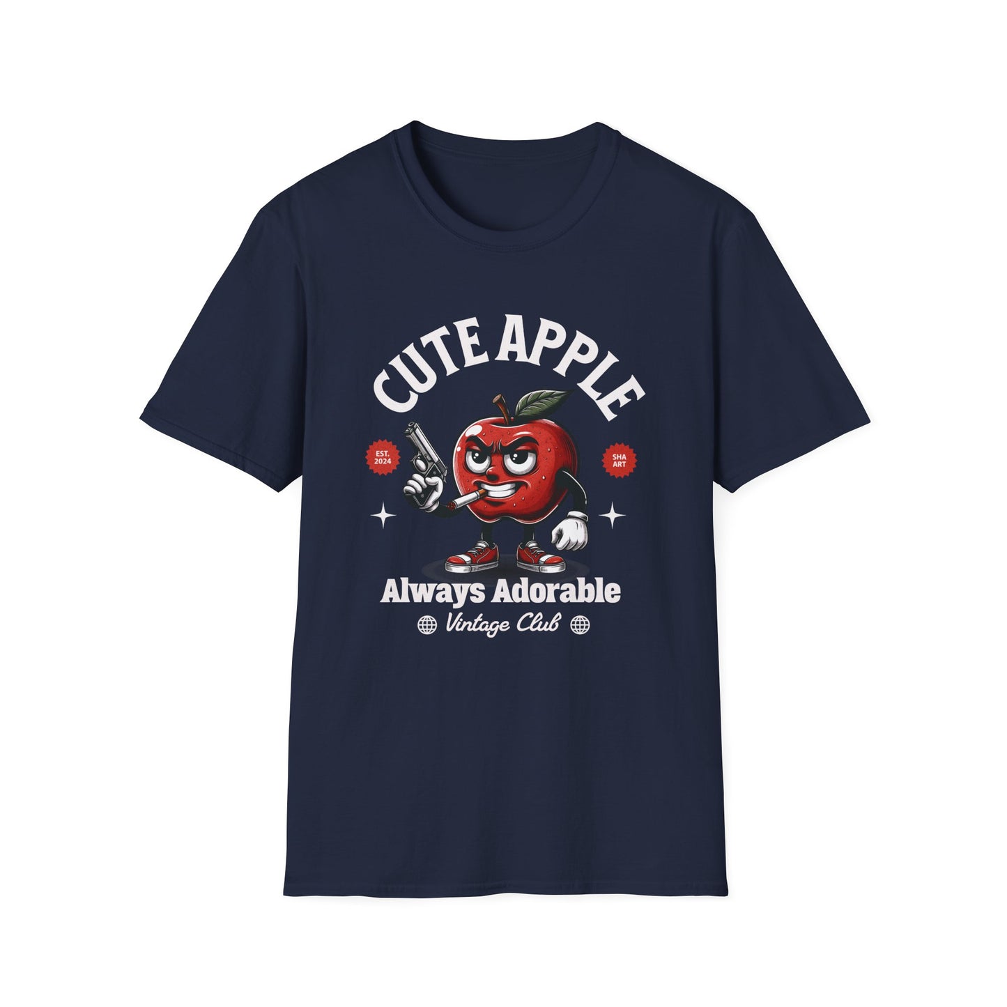 Cute Apple with Gun T-Shirt