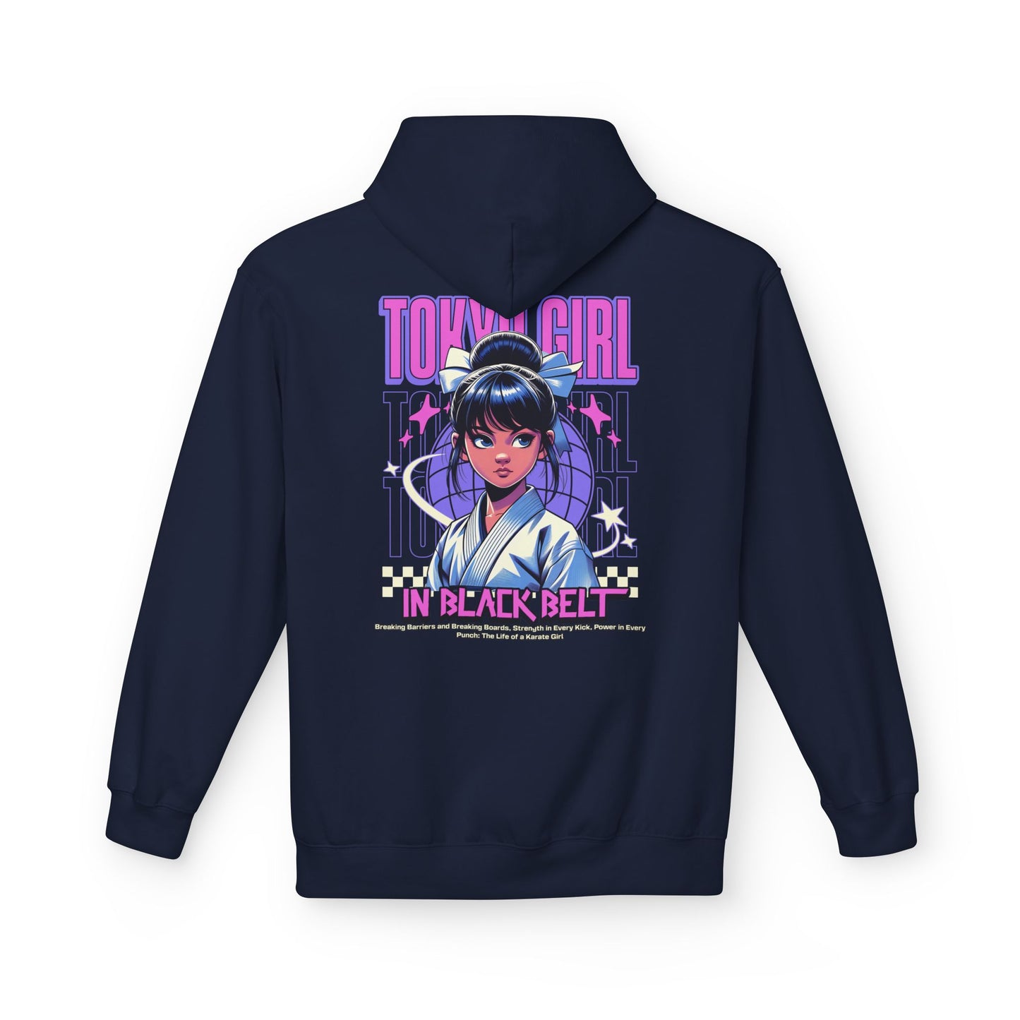 Hoodie Tokyo Girl in Black Belt