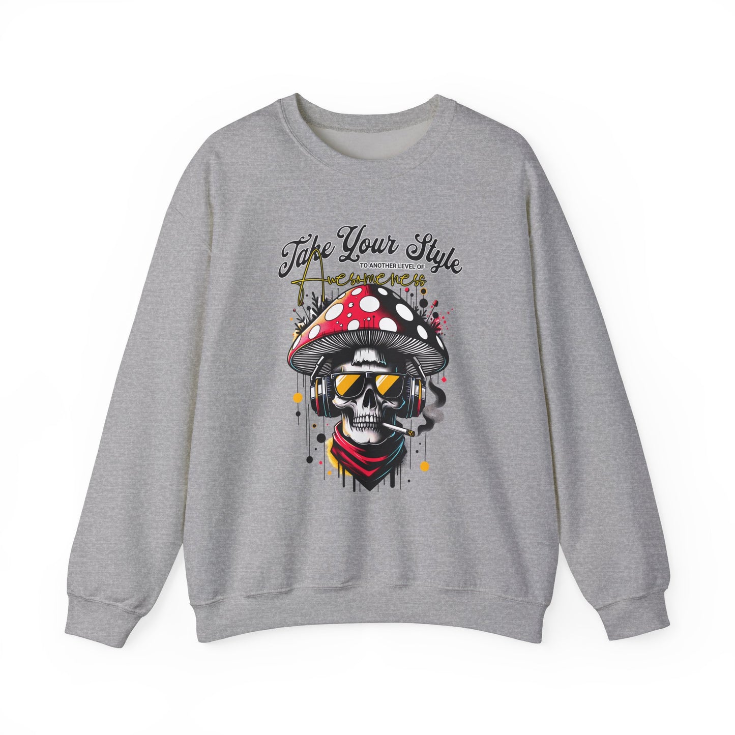 Graffiti Skull Crewneck Sweatshirt