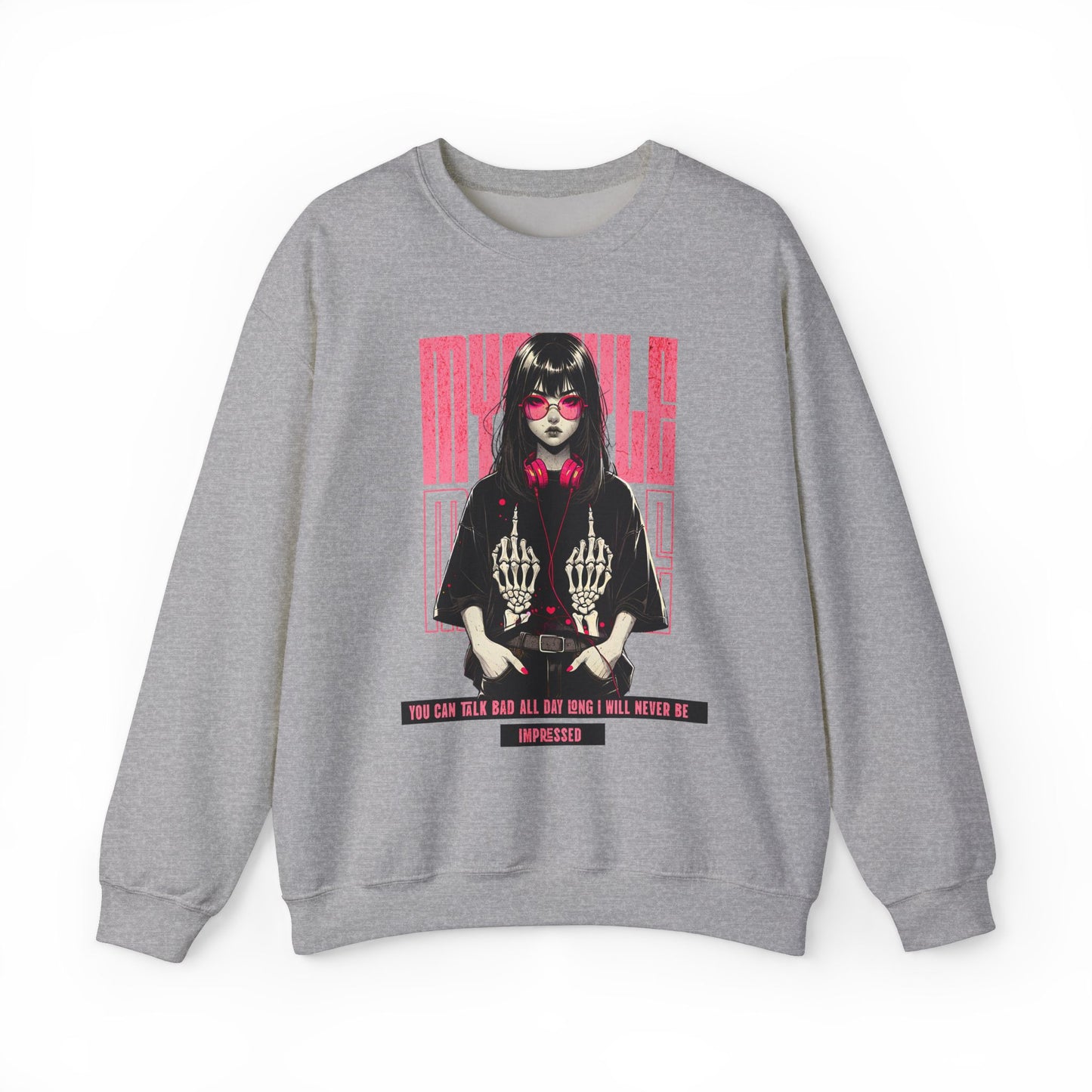 Crewneck Sweatshirt - Stylish Girl Design