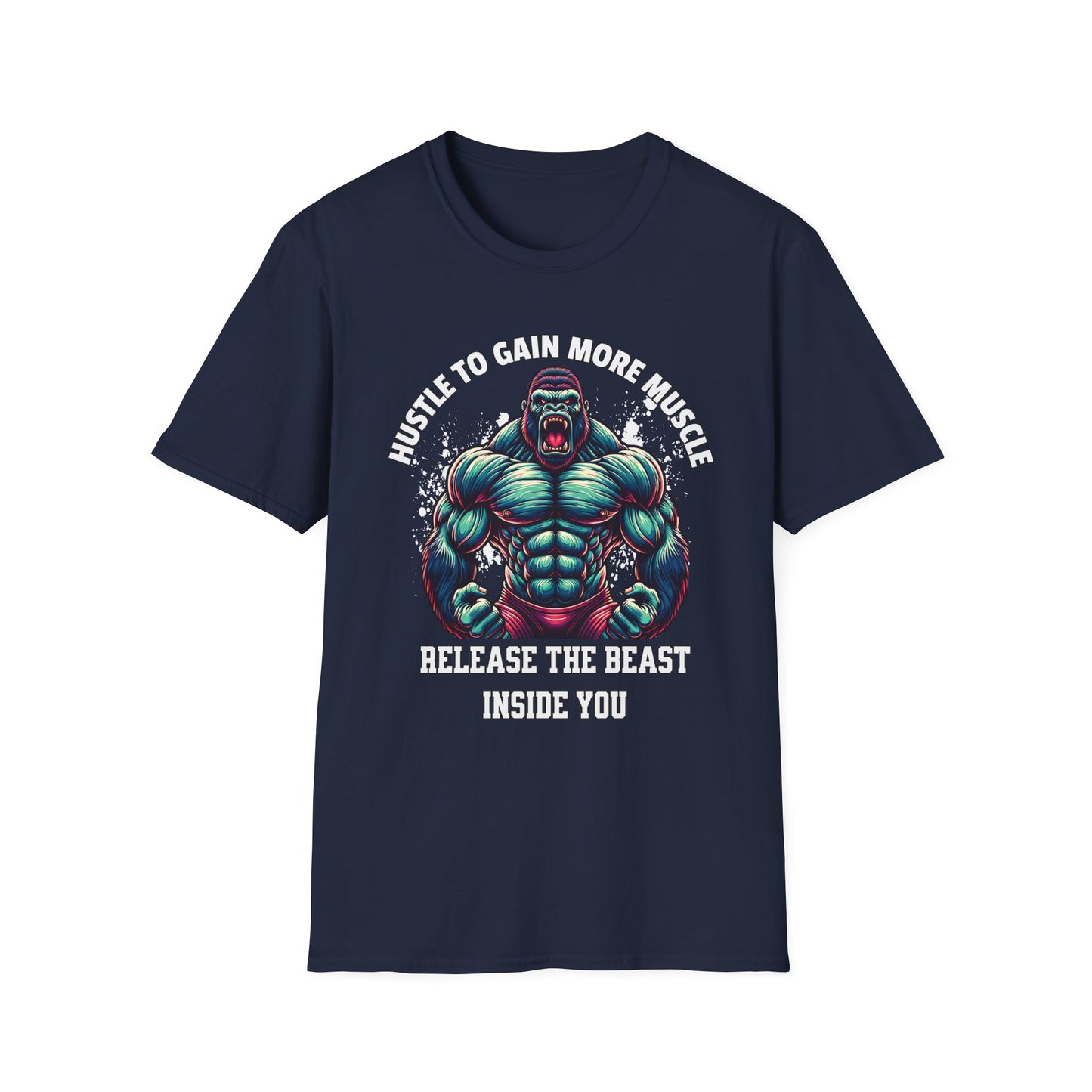 Muscle Hustle Unisex - Fitness Motivation T-Shirt