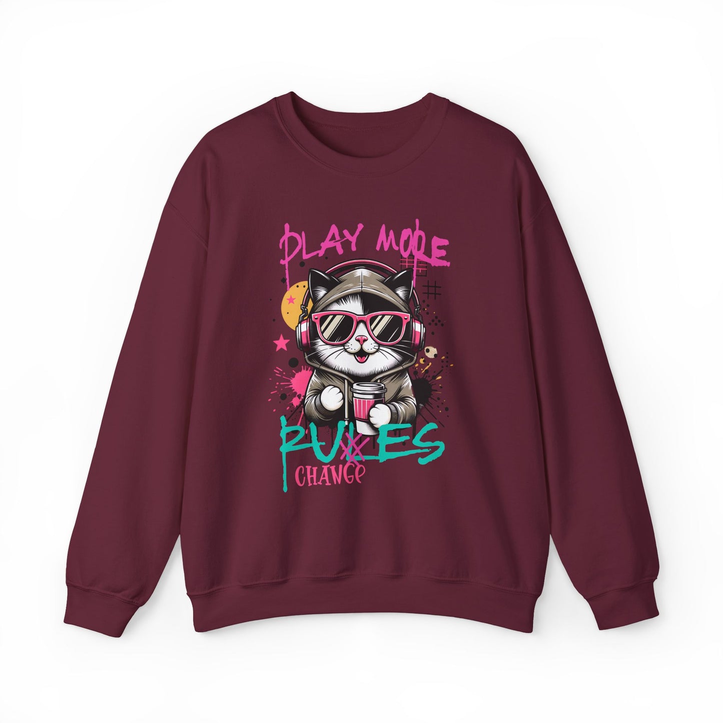 Cute Graffiti Cat Sweatshirt