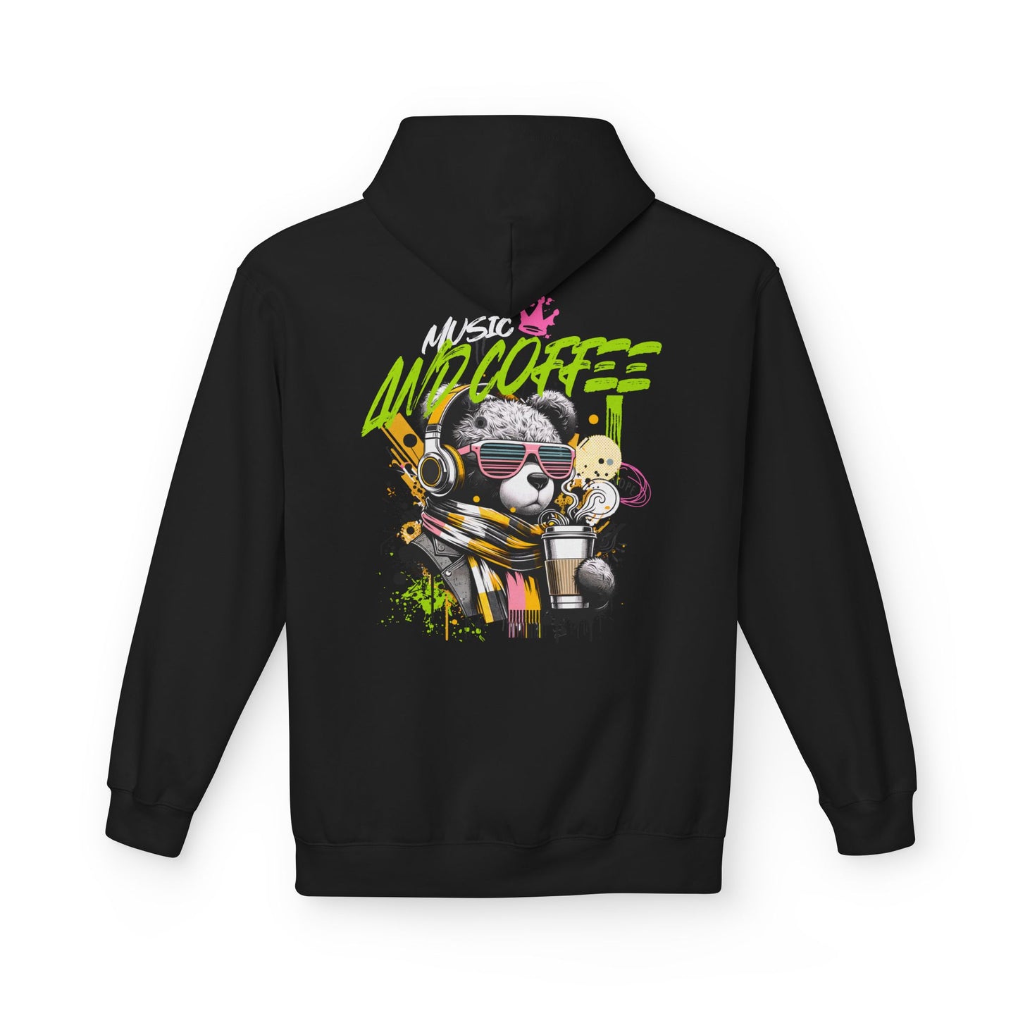 Music and Coffee Hoodie Design
