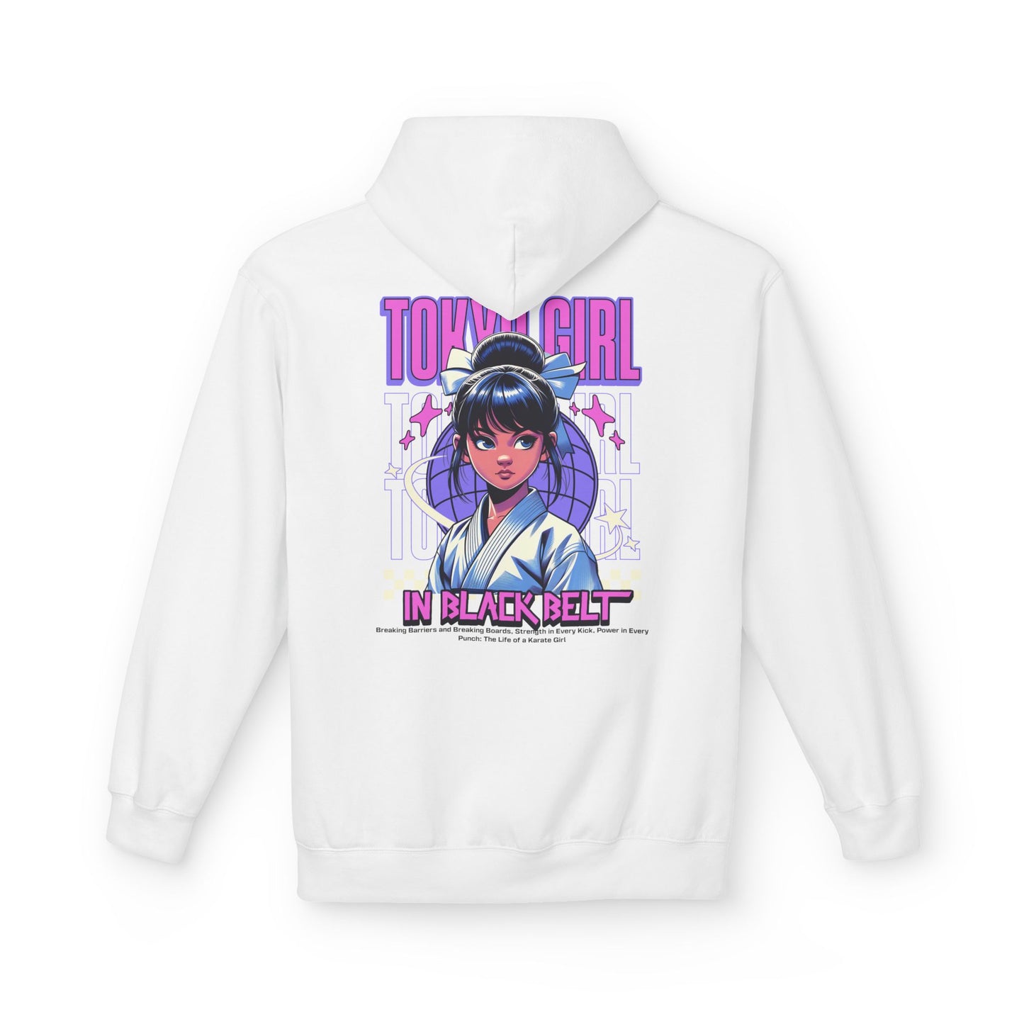 Hoodie Tokyo Girl in Black Belt