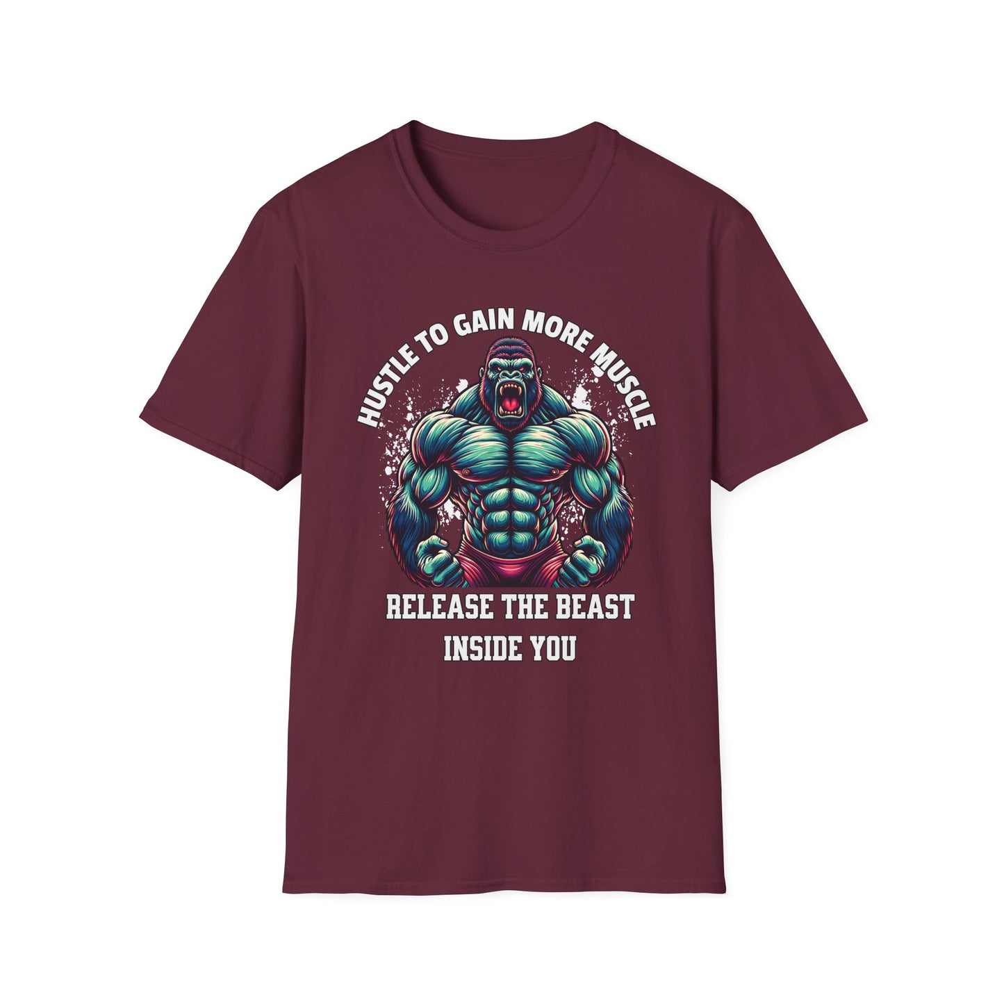Muscle Hustle Unisex - Fitness Motivation T-Shirt