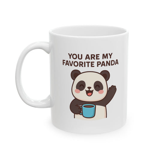 Coffee Mug - Cute Panda with Coffee Design