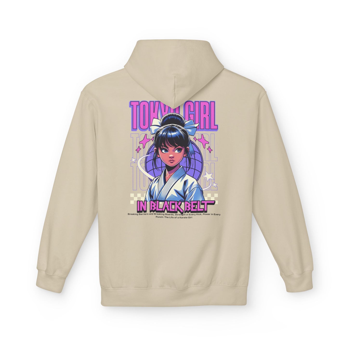 Hoodie Tokyo Girl in Black Belt