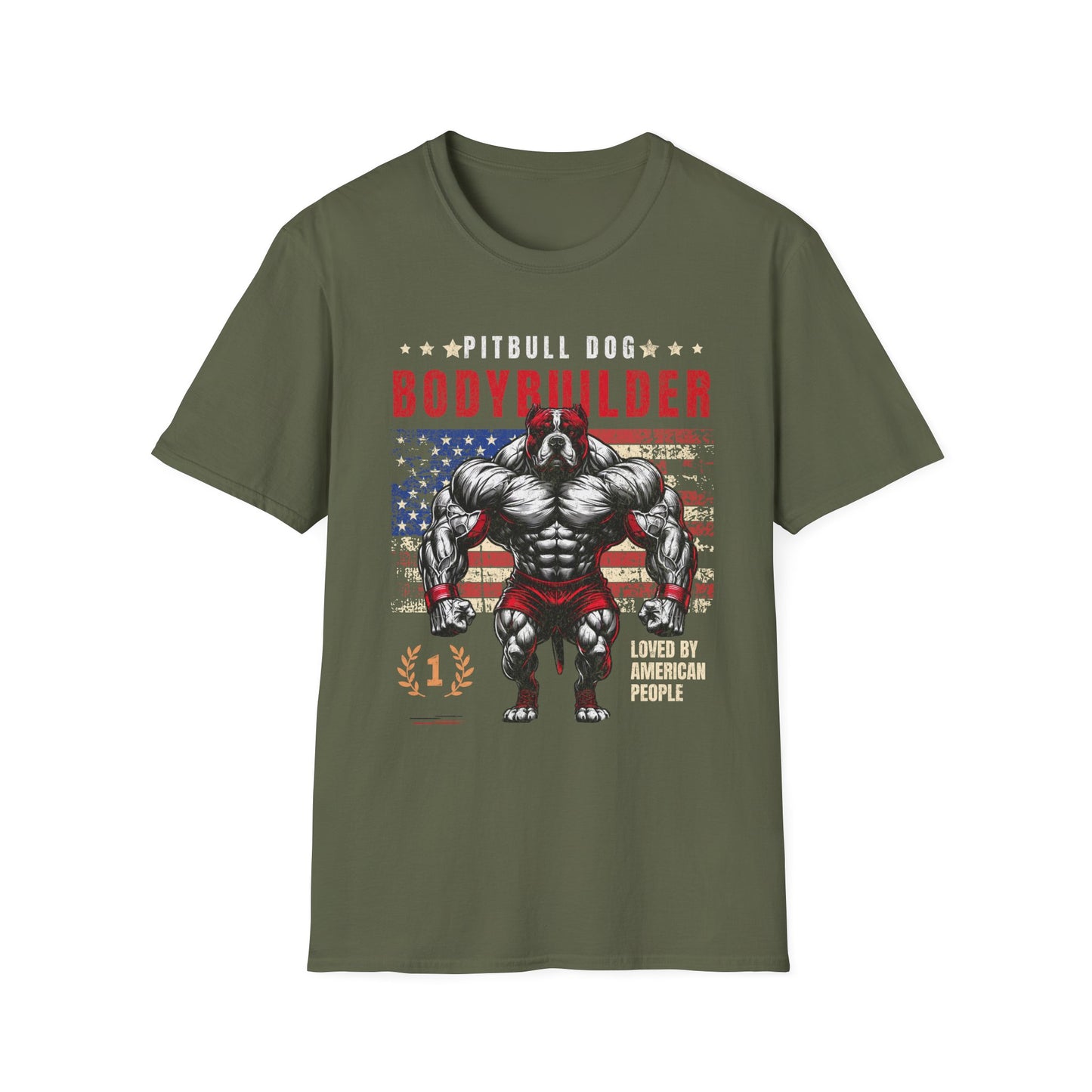 Pitbull Bodybuilder T-Shirt