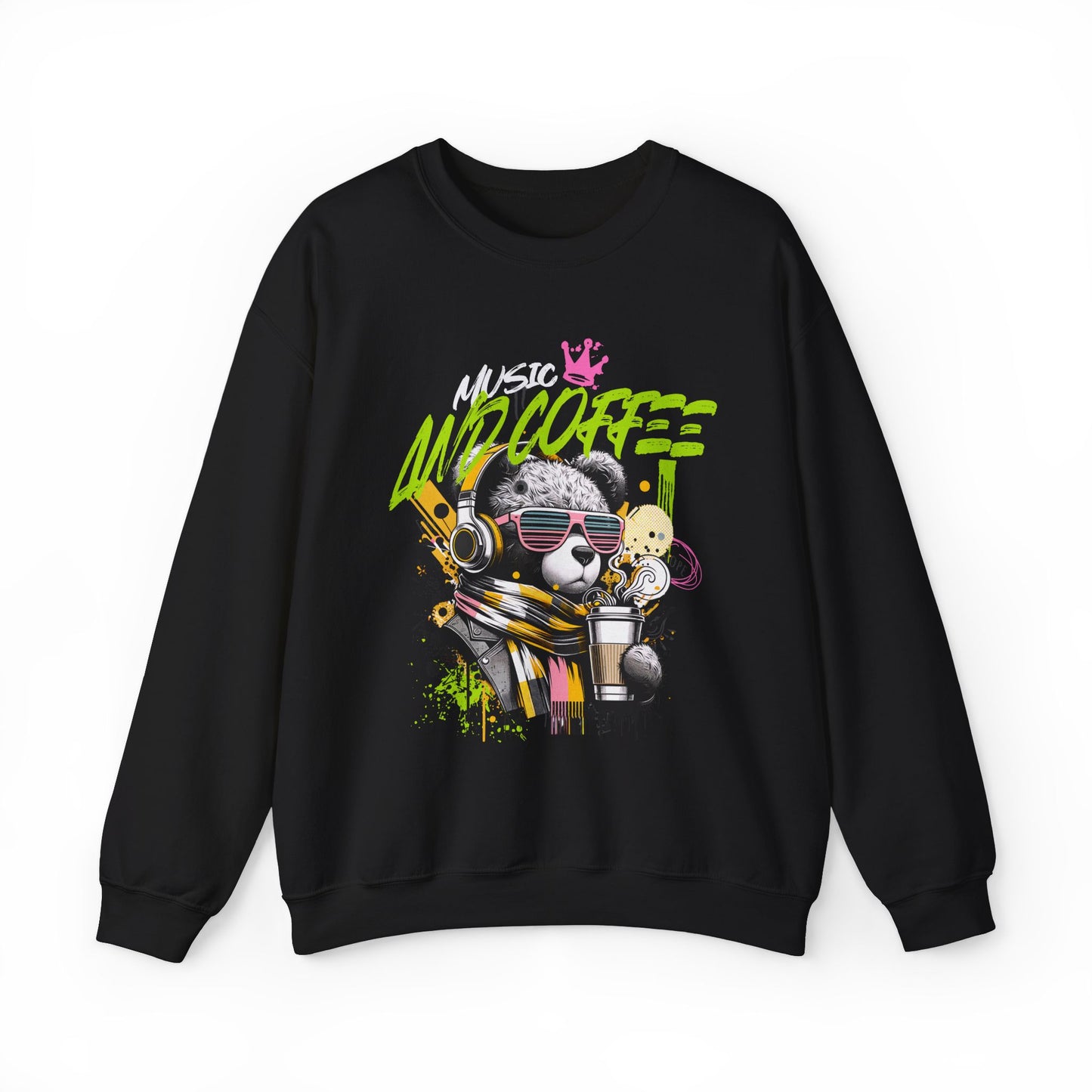 Coffee and Music Crewneck Sweatshirt