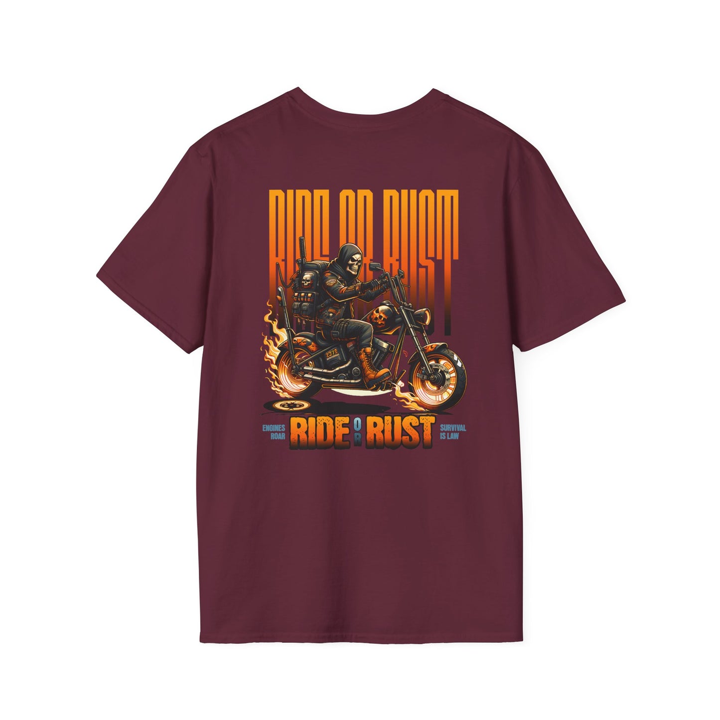 Skull Riding, Motorcycle Ride Unisex T-Shirt
