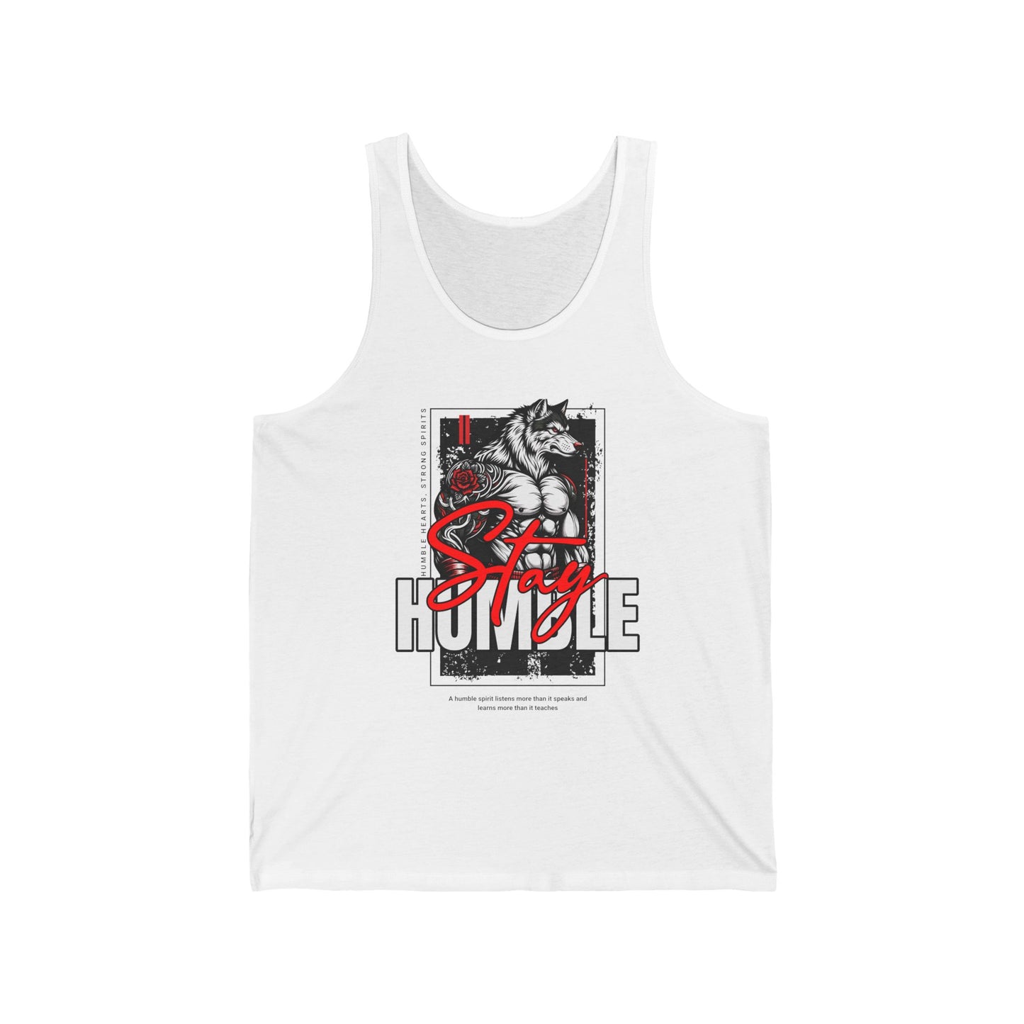 Wolf Fitness Stay Humble Workout Apparel Tank Top