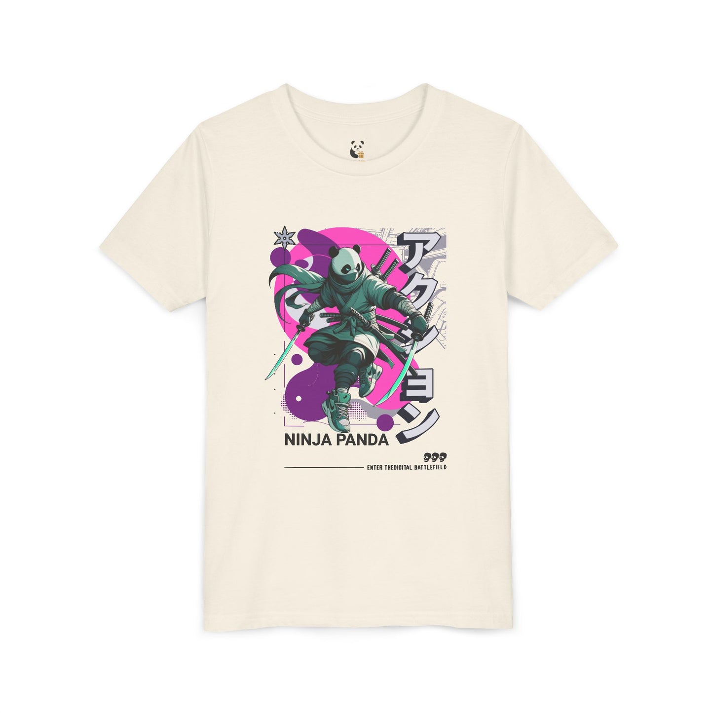 Youth Tee - Ninja Panda Design