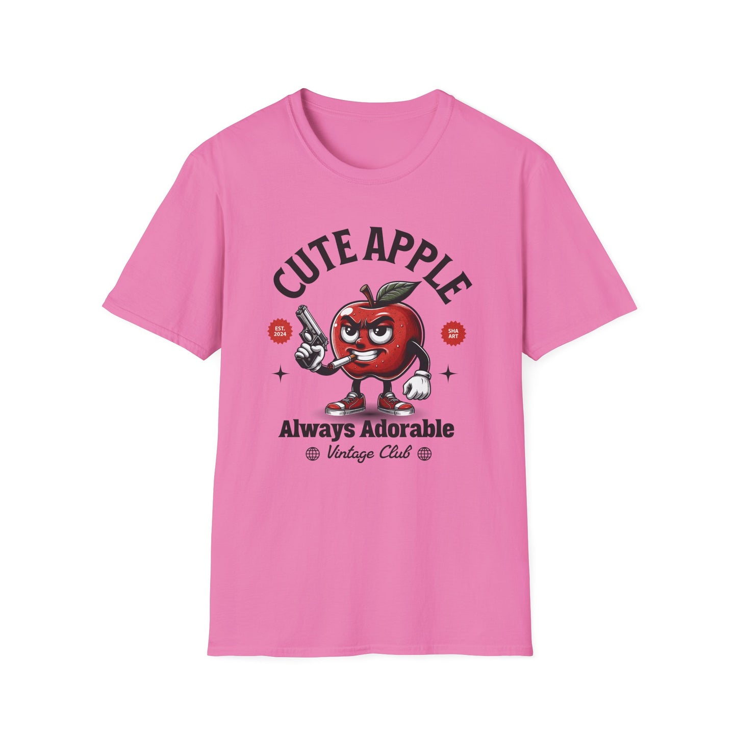 Cute Apple with Gun T-Shirt