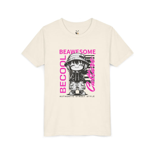 Youth T-Shirt - Be Cool Be Awesome Design