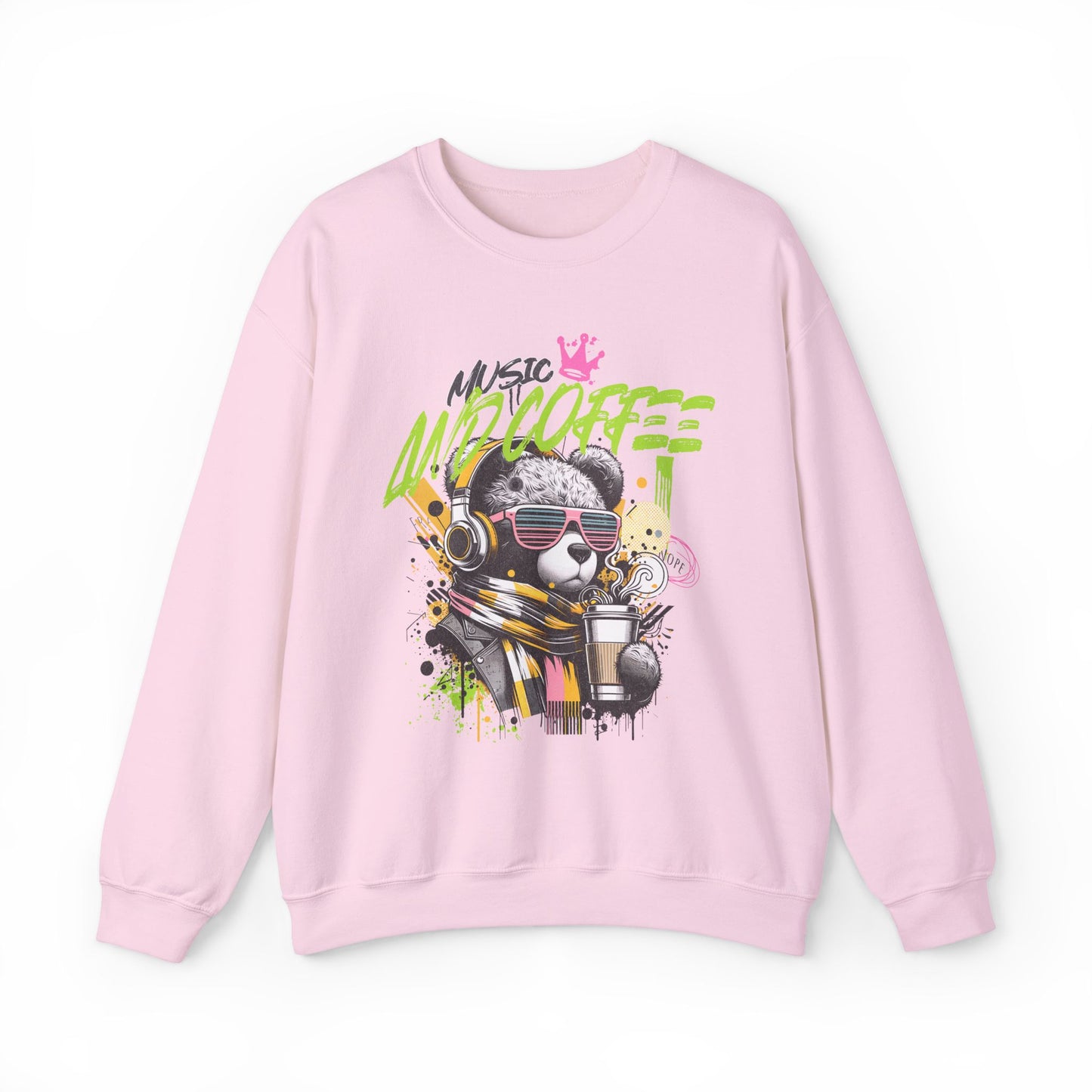 Coffee and Music Crewneck Sweatshirt