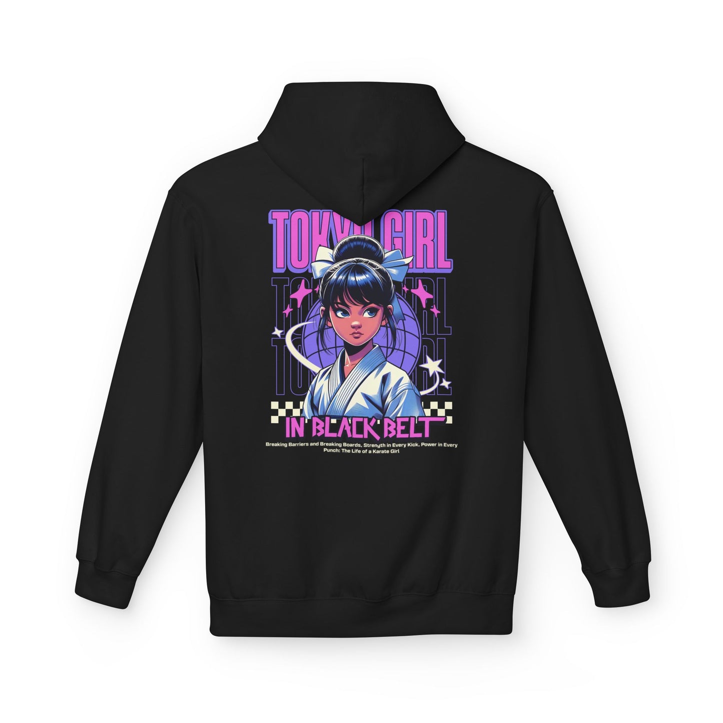 Hoodie Tokyo Girl in Black Belt