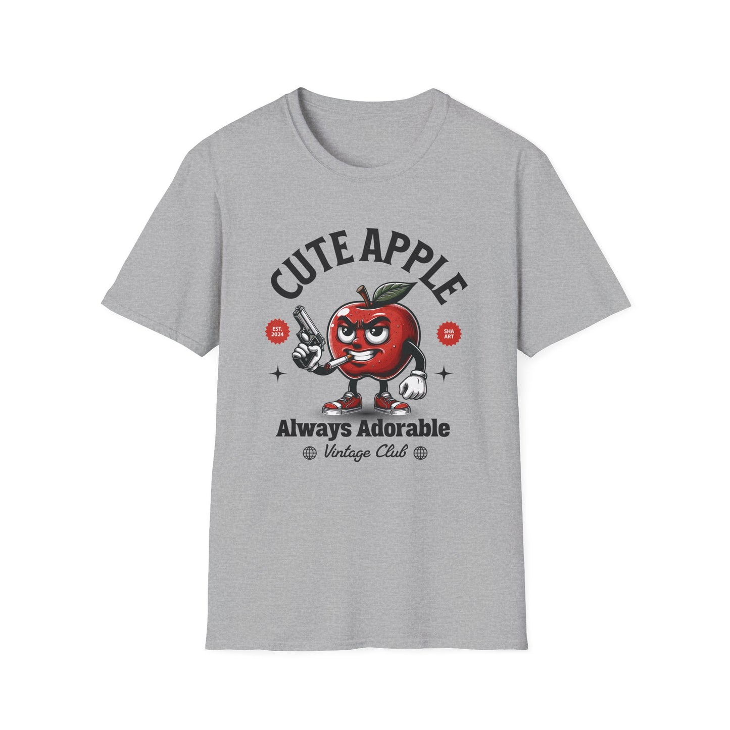 Cute Apple with Gun T-Shirt
