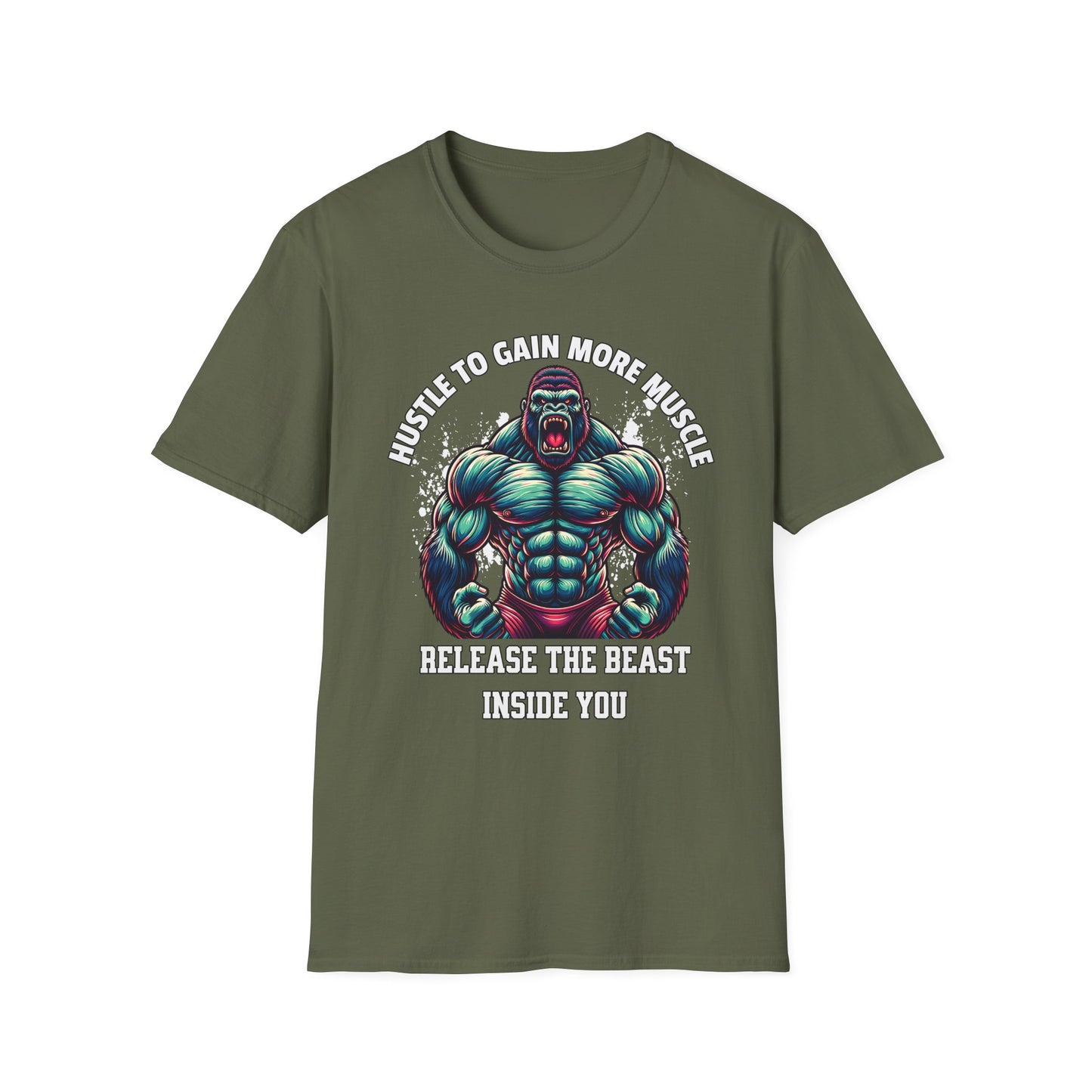 Muscle Hustle Unisex - Fitness Motivation T-Shirt