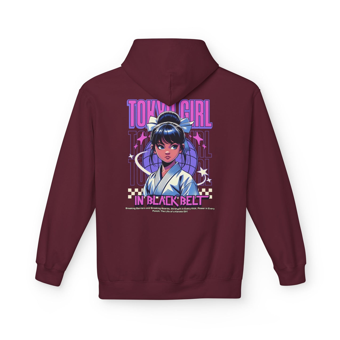 Hoodie Tokyo Girl in Black Belt