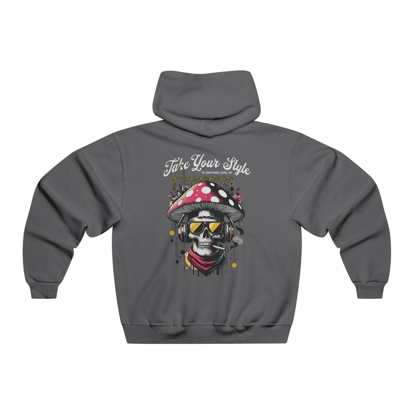 Hooded Sweatshirt Graffiti Style Hoodie