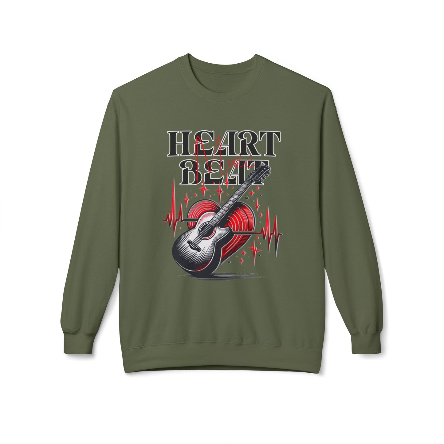 Music Heartbeat Crewneck Sweatshirt