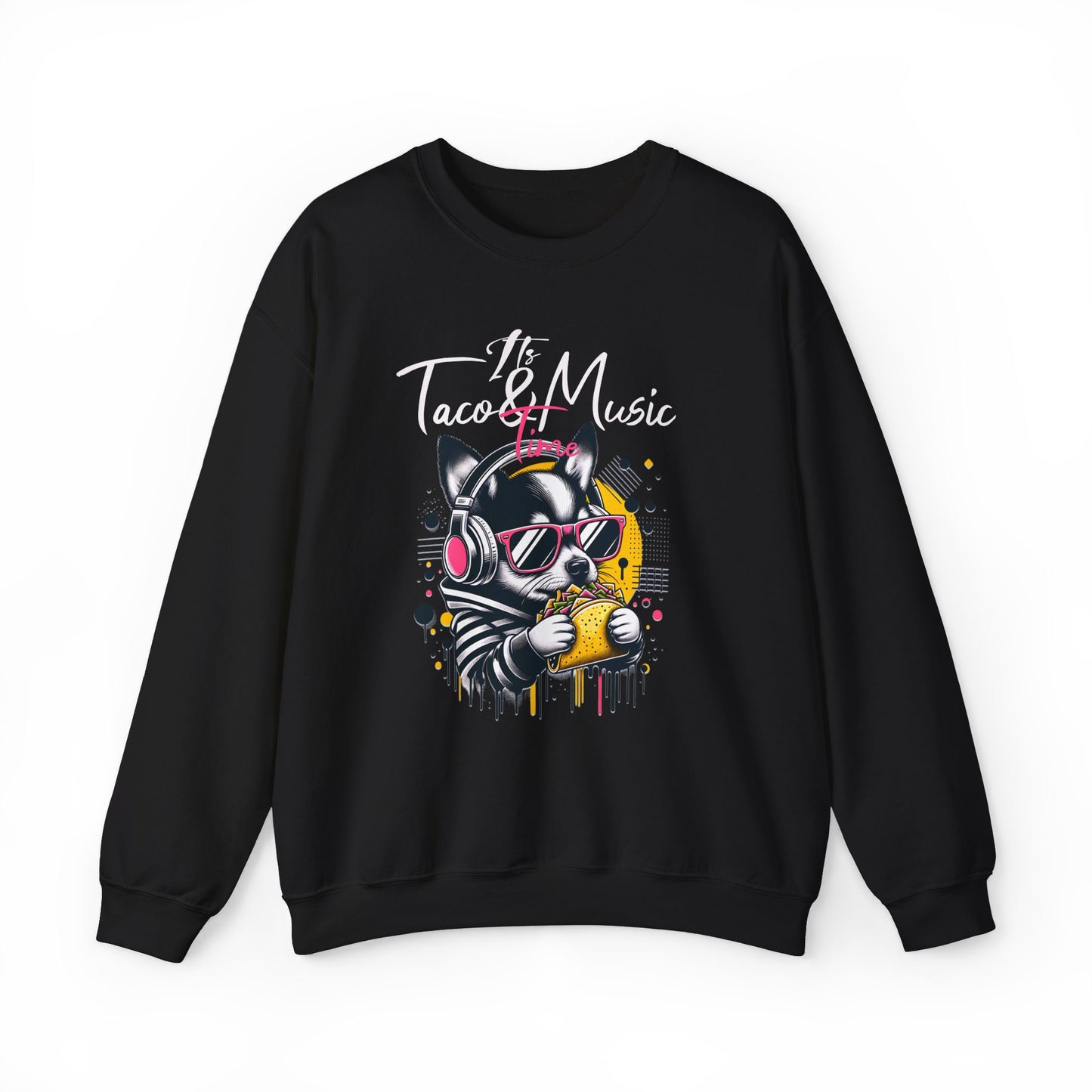 Taco Music Time Crewneck Sweatshirt