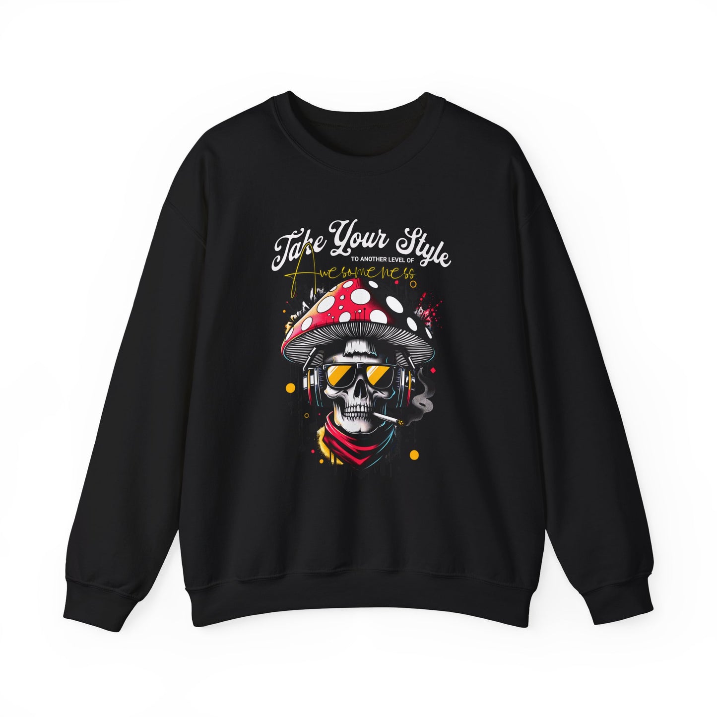 Graffiti Skull Crewneck Sweatshirt