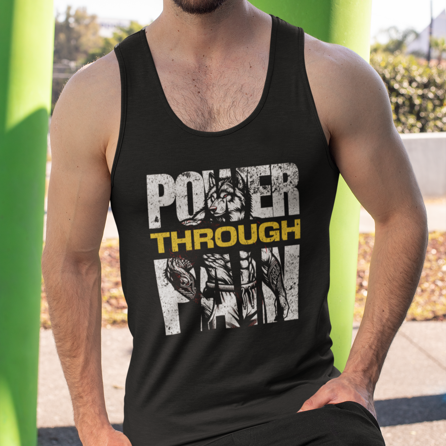 Wolf Gym Workout Tank Top