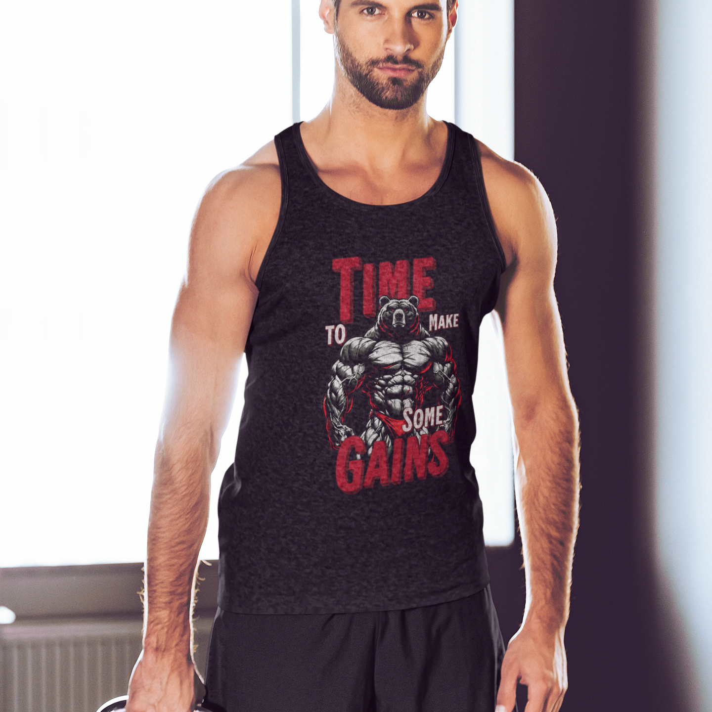 Bear Time to Make Gains Tank Top