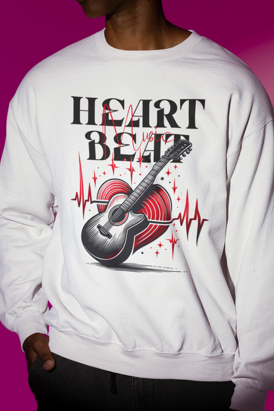 Music Heartbeat Crewneck Sweatshirt