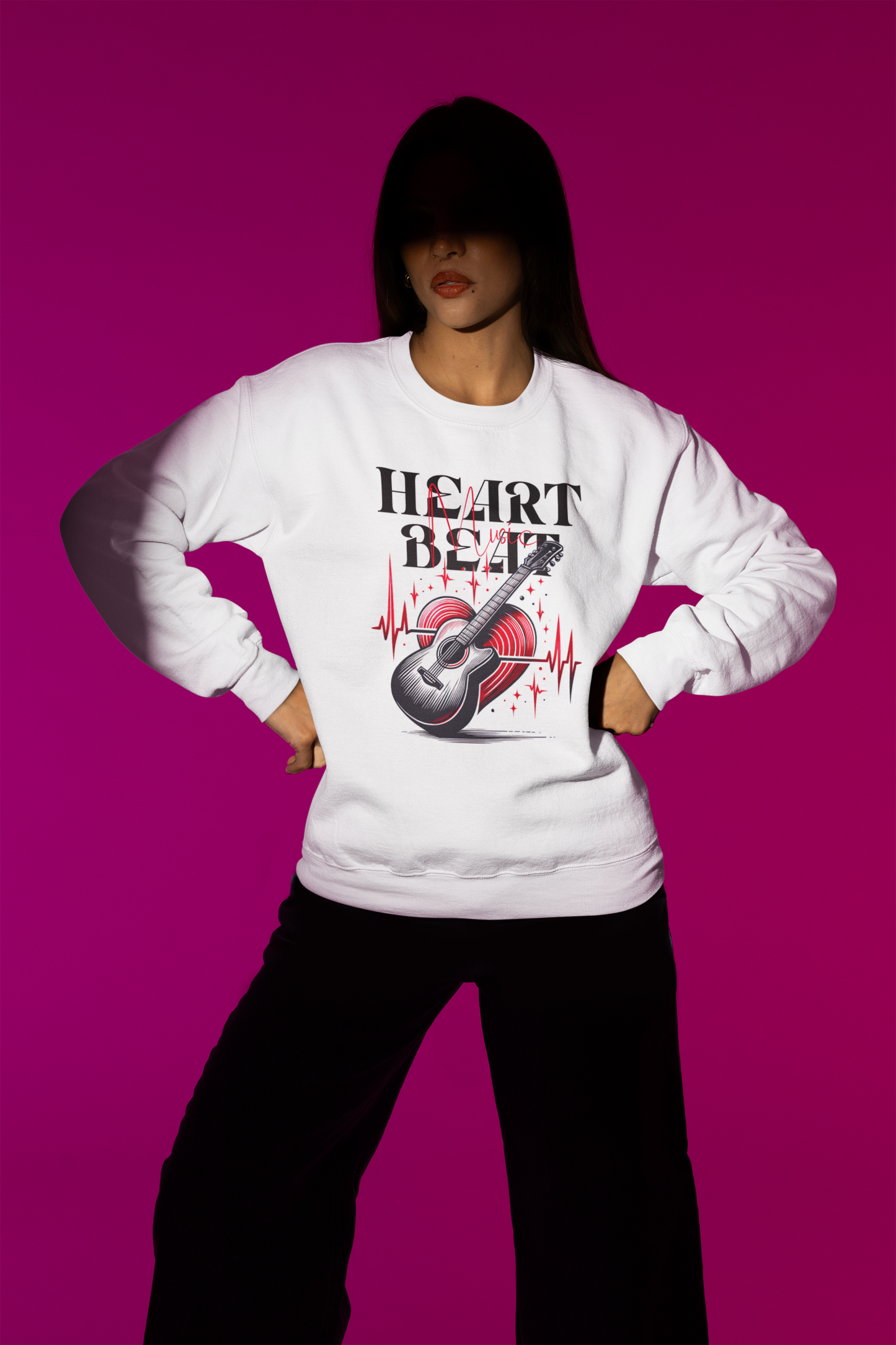 Music Heartbeat Crewneck Sweatshirt