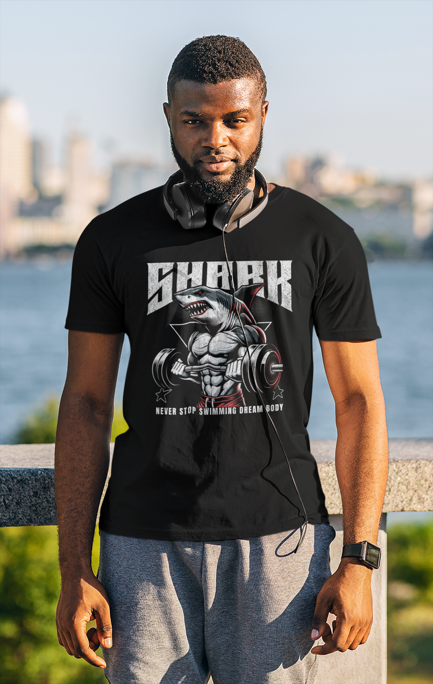 Shark Gym Bodybuilding T-Shirt