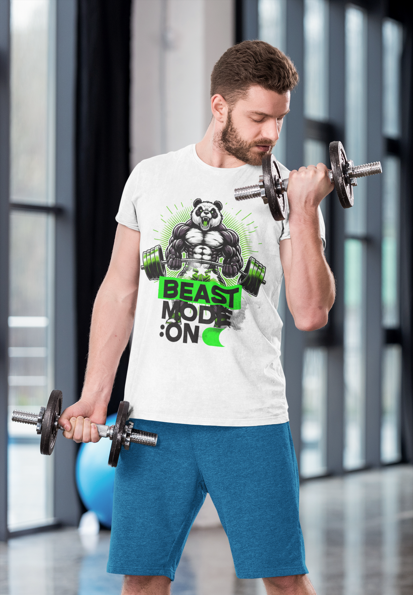 Panda Beast Mode On T-Shirt