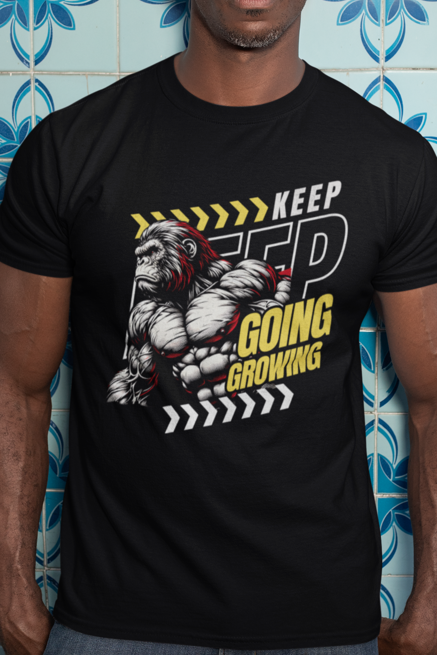 Gorilla Bodybuilding - Keep Growing T-shirt