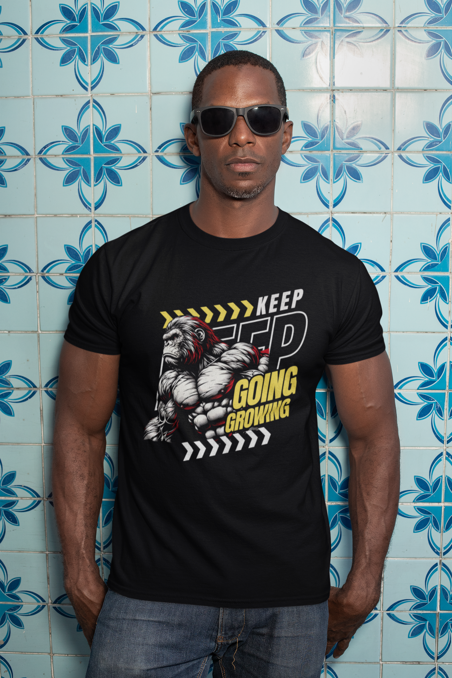 Gorilla Bodybuilding - Keep Growing T-shirt