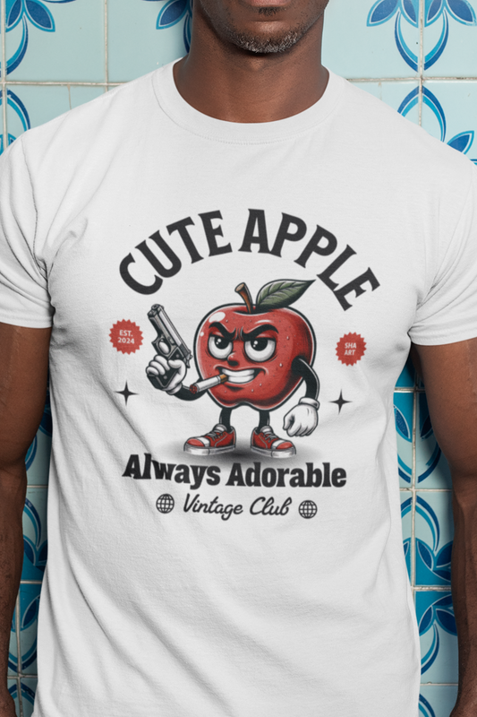 Cute Apple with Gun T-Shirt