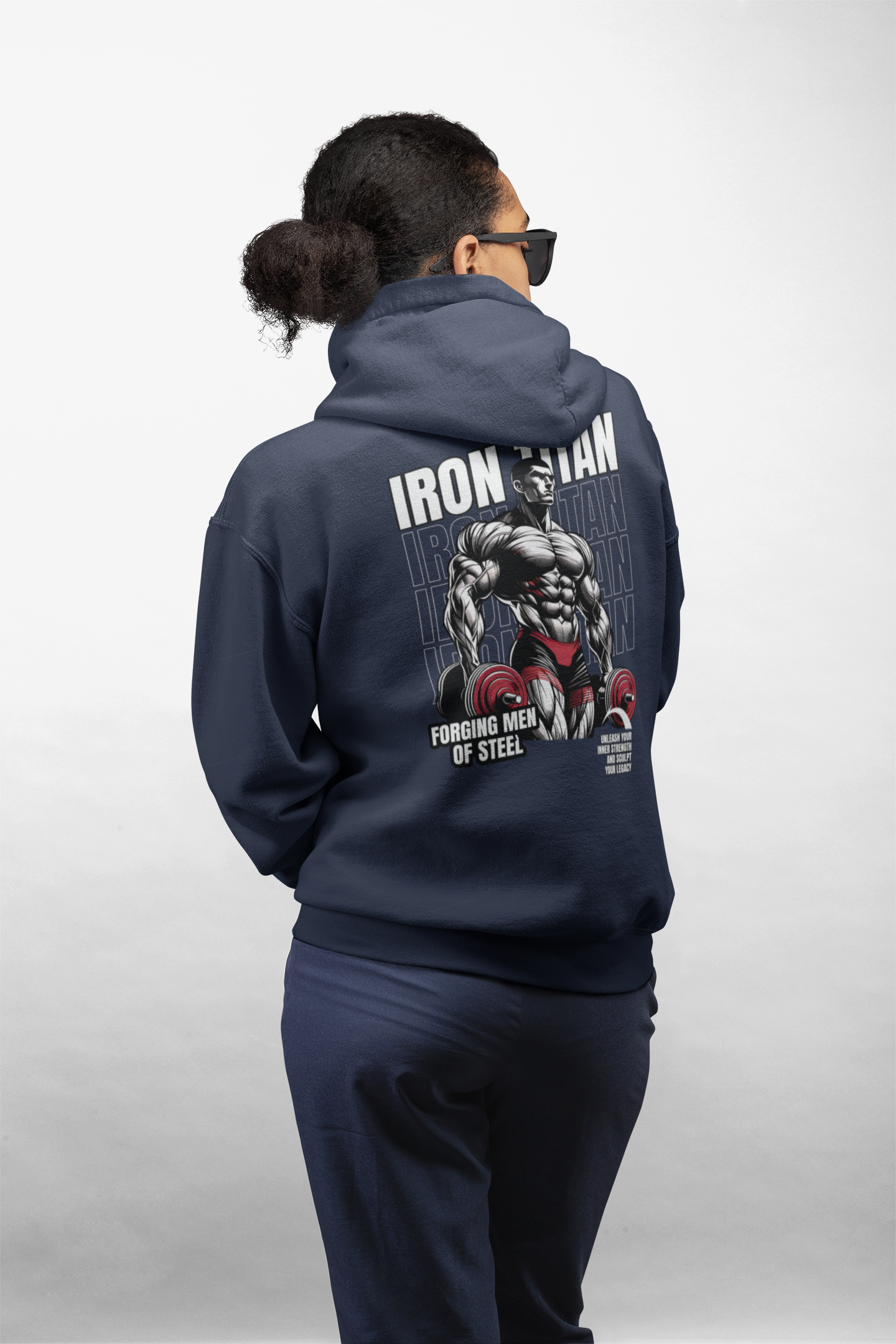 Steel Men Fitness Enthusiasts Hoodie