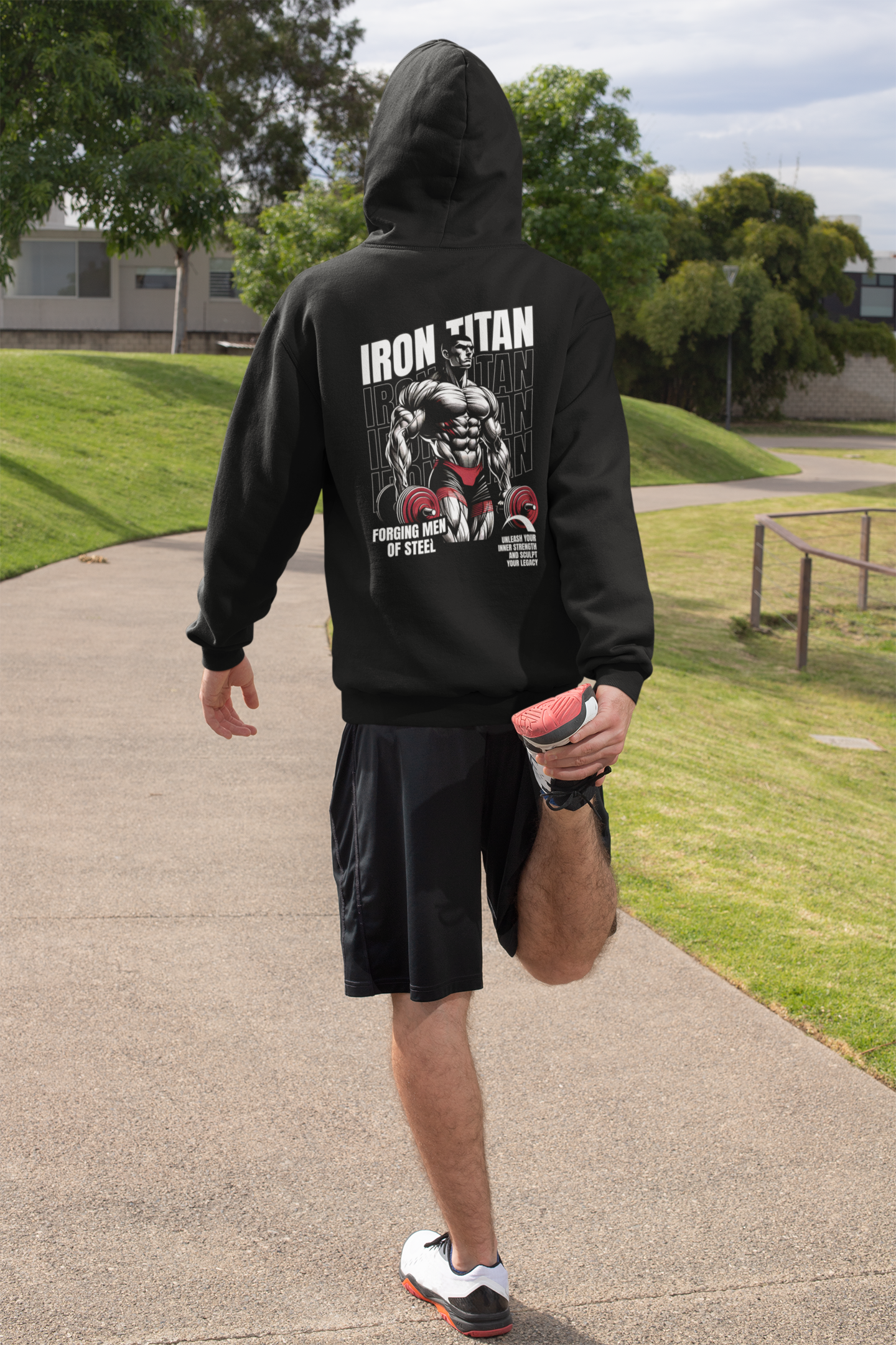 Steel Men Fitness Enthusiasts Hoodie