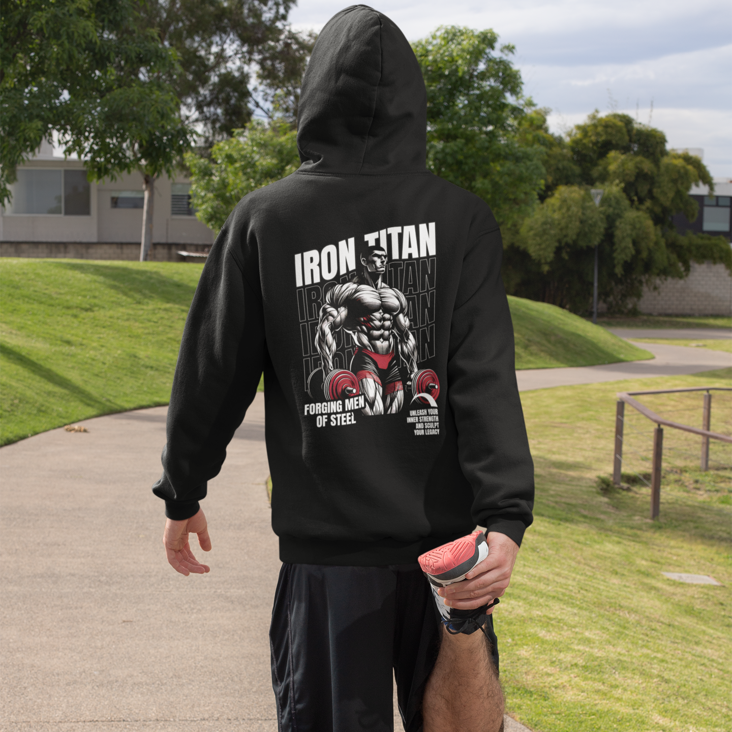 Steel Men Fitness Enthusiasts Hoodie