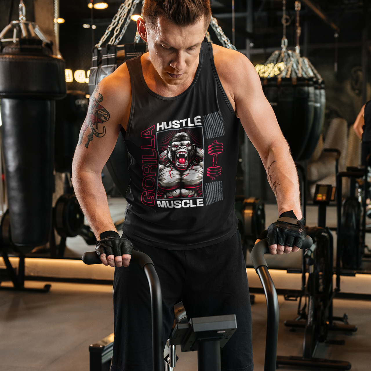 Hustle Muscle Tank Top