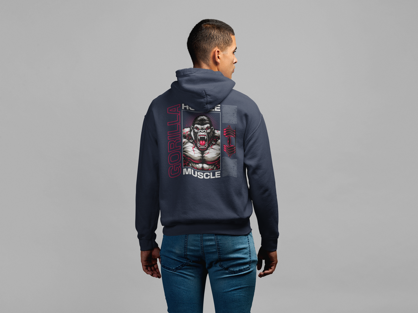 Gorilla Hustle Muscle Hoodie